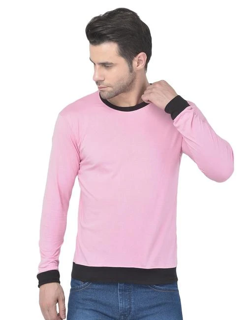 Checkout this latest Tshirts
Product Name: *Solid Men Round Neck Pink T-Shirt*
Fabric: Cotton
Sleeve Length: Long Sleeves
Pattern: Solid
Net Quantity (N): 1
Sizes:
S (Chest Size: 36 in, Length Size: 26 in) 
M (Chest Size: 38 in, Length Size: 27 in) 
L (Chest Size: 40 in, Length Size: 28 in) 
XL (Chest Size: 42 in, Length Size: 29 in) 
Bhadawar creations  Present Their Collection Of Solid Round neck T-shirt With Designer Sleeves Great Comfort And Style. Try something new that's perfect for the rugged trend that you are going to flaunt as you wear this comfirable regular fitted tshirt . Fashioned using orignal cotton and stylish Solid Design is the best part which makes it more than normal outwear, . Wear this round neck T-shirt and enhance the look of your attire.MEN' T-SHIRT, FULL SLEEVES T-SHIRT T-SHIRTS, round neck T-shirt, best Men t-shirt, reqular Fit tshirt, Casual T-shirt, Fitted t-shirt Men's round neck T-shirt, solid Men round neck tshirt ,Round neck tshirt, regular fit, Casual T-shirt, Comfirtable fitted , weather friendly ,budget friendly, solid design , full sleeves , cotton t-shirt 
Country of Origin: India
Easy Returns Available In Case Of Any Issue


SKU: 1086054019
Supplier Name: BHADAWAR CREATIONS

Code: 662-69471683-999

Catalog Name: Trendy Fabulous Men Tshirts
CatalogID_18881607
M06-C14-SC1205