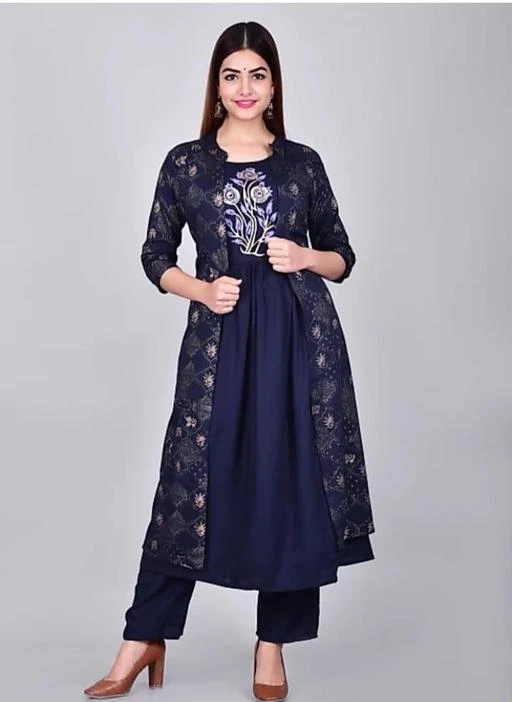 Checkout this latest Kurtis
Product Name: *Aagam Ensemble Kurtis*
Fabric: Rayon
Sleeve Length: Three-Quarter Sleeves
Pattern: Printed
Combo of: Single
Sizes:
M (Bust Size: 38 in) 
L (Bust Size: 40 in) 
XL (Bust Size: 42 in) 
XXL (Bust Size: 44 in) 
Shrug With Kurti And Pant 
Country of Origin: India
Easy Returns Available In Case Of Any Issue


SKU: Shrug With Kurti And Pant
Supplier Name: TEXTILES GANESH

Code: 596-69487591-997

Catalog Name: Aagam Ensemble Kurtis
CatalogID_18886326
M03-C03-SC1001