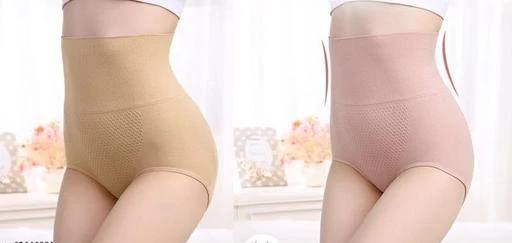 High-Waist Honeycomb Underwear 3D Belly Shaping Hip Women's Cotton