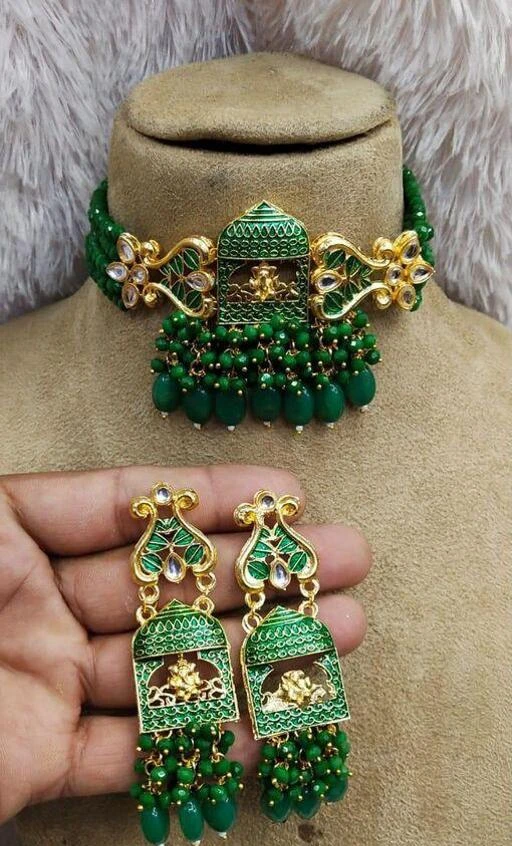 Checkout this latest Jewellery Set
Product Name: *Ganesha jewellery set*
Base Metal: Brass
Plating: Gold Plated
Stone Type: Artificial Stones & Beads
Sizing: Adjustable
Type: As Per Image
Net Quantity (N): 1
ChandraMouli jewellery set
Country of Origin: India
Easy Returns Available In Case Of Any Issue


SKU: ganesha green
Supplier Name: ChandraMouli Jewellers

Code: 104-69807767-9971

Catalog Name: Princess Unique Jewellery Sets
CatalogID_18996610
M05-C11-SC1093