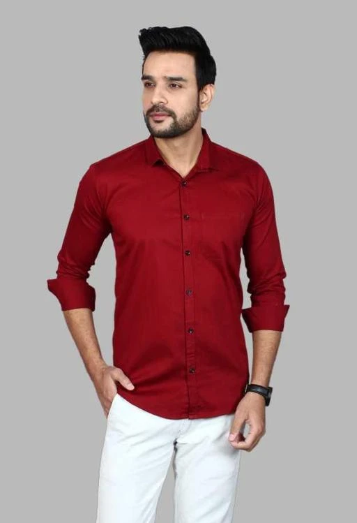 Checkout this latest Shirts
Product Name: *Baghel Creation Comfy Fabulous Maroon Men Shirts*
Fabric: Cotton Blend
Sleeve Length: Long Sleeves
Pattern: Solid
Net Quantity (N): 1
Sizes:
M (Chest Size: 40 in, Length Size: 28 in) 
L (Chest Size: 42 in, Length Size: 28.5 in) 
XL (Chest Size: 44 in, Length Size: 29 in) 
Look effortlessly stylish when you Wearing this Maroon Solid shirt.Get ready with our Stylish Men's Shirts collection with Great discount. Shop from Men's Stylish Shirt Collection. Contemporary Style. Latest Fashion. Exquisite Style. Shop for latest Causal Shirts from our wide range of collections.Great Discount. Huge Selection. Low Prices. Best Offer, Best Deals, Shirt for men, Causal Shirt, Formal Shirt, Regular Shirt, Full Sleeve Shirt, Shirt Combo, Black Shirt,White Shirt, Maroon Shirt and many other color solid color shirt, Professional Shirt, Official Shirt, College Shirt,This Casual Shirt has a Regular collar, Spread Collar and mandarin collar(chinese collar). This material comes with Premium Cotton Blend. Cotton rich fabric for crisp Casual ,Formal or party wear look.Enhance your look by wearing this trendy shirt.
Country of Origin: India
Easy Returns Available In Case Of Any Issue


SKU: Baghel Creation Comfy Fabulous Maroon Men Shirts
Supplier Name: Baghel Creation

Code: 844-70141288-996

Catalog Name: Fancy Latest Men Shirts
CatalogID_19108080
M06-C14-SC1206