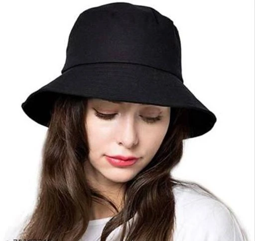  Black Bucket Hat / Voguish Women Hats