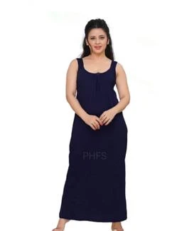 D'Heer Fashion Plus Size Hosiery Cotton Long Camisole slips Innerwear Gown  Slip Nighty