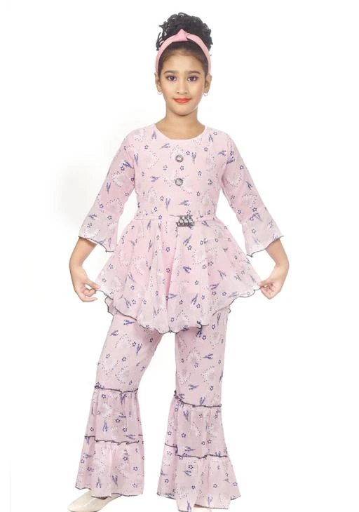 Checkout this latest Clothing Set
Product Name: *Clothing Set *
Top Fabric: Georgette
Bottom Fabric: Georgette
Sleeve Length: Long Sleeves
Top Pattern: Printed
Bottom Pattern: Printed
Net Quantity (N): Single
Add-Ons: No Add Ons
Sizes:
5-6 Years (Top Chest Size: 26 in, Bottom Length Size: 26 in) 
6-7 Years (Top Chest Size: 27 in, Bottom Length Size: 28 in) 
7-8 Years (Top Chest Size: 29 in, Bottom Length Size: 30 in) 
8-9 Years (Top Chest Size: 31 in, Bottom Length Size: 32 in) 
9-10 Years (Top Chest Size: 32 in, Bottom Length Size: 34 in) 
A ETHNIC CUM WSTRN WEAR TWO PIECE SET OF SHARARA AND TOP VERY COMFORTABLE YET STYLISH TO MEET PARTY AND CASUAL NEED THAT TOO AT A VRY AFFORDABL PRICE.A PRFCT GIFTING ITEM FOR YOUR LOVED ONES.
Country of Origin: India
Easy Returns Available In Case Of Any Issue


SKU: PSRARA1
Supplier Name: Fashion ID

Code: 643-70451276-9911

Catalog Name: Pretty Funky Girls Top & Bottom Sets
CatalogID_19214195
M10-C32-SC1147