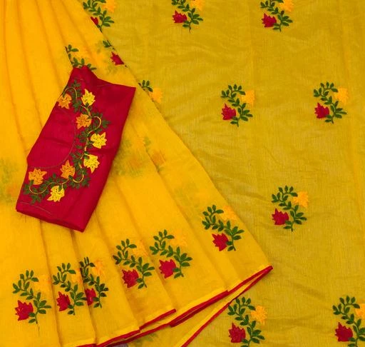 Checkout this latest Sarees
Product Name: *Saree New Collection*
Saree Fabric: Cotton Silk
Blouse: Separate Blouse Piece
Blouse Fabric: Dupion Silk
Pattern: Embroidered
Blouse Pattern: Embroidered
Net Quantity (N): Single
Explore the collection of beautifully designed saree from RADHEY SHOP on Meesho. Each piece is elegantly crafted and will surely add to your wardrobe. Pair this piece with heels or flats for a graceful look.
Sizes: 
Free Size (Saree Length Size: 5.5 m, Blouse Length Size: 0.8 m) 
Country of Origin: India
Easy Returns Available In Case Of Any Issue


SKU: FLOWERRADHEY 401-YELLOW
Supplier Name: RADHEY SHOP

Code: 373-70489482-9921

Catalog Name: Jivika Fabulous Sarees
CatalogID_19228386
M03-C02-SC1004