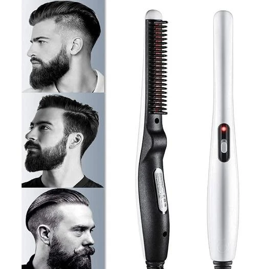 Checkout this latest Beard combs
Product Name: *UNIQUE INDIA Quick Hair Styler for Men Electric Beard Straightener Massage Hair Comb Beard Comb Multifunctional Curly Hair Straightening Comb Curler, Beard Straightener (White)*
Product Name: UNIQUE INDIA Quick Hair Styler for Men Electric Beard Straightener Massage Hair Comb Beard Comb Multifunctional Curly Hair Straightening Comb Curler, Beard Straightener (White)
Brand Name: UNIQUE INDIA
Material: Plastic
Multipack: 1
Color: Multicolor
Type: Wired
Ideal For: Unisex
Quick Electric Beard Straightener Comb, Multi functional Hair Curler Straightening Permed Clip Comb Styler Hair Tool Men's Beard Straightener Heated Brush
2021 New Hair Styling Brush - Multi functional hair styling brush, combines heating barrels and comb teeth for hair smoothing, straightening, curling, meets your different hair styles needs.
Beard Comb - Not only a electric hair comb for men, it also be used as beard straightening comb. It works great for different types of beard, curly, long, or short, etc.
Safety & Efficient - 30s heat up time, innovative 3D anti-scald comb teeth and evenly heats the hair to prevent excessive burns, effectively protects your hair for natural shine.
Comfortable to Grip - The handle of the beard straightening comb adopt with ergonomic design, perfect fit for your palm, comfortable to grip without feeling tired easily, even long time grip.
Compact & Portable - This quick hair styler for men is light and compact, it takes a tight space, you could bring it when travel, to keep your hair and beard at fashion style anytime.Note: Use it when your hair is lightly wet, or use it with essential oil.
Sizes: 
Free Size (Length Size: 10 in, Width Size: 3 in) 
Country of Origin: India
Easy Returns Available In Case Of Any Issue


SKU: Hair Straighteners
Supplier Name: UNIQUE INDIA

Code: 723-70525146-993

Catalog Name: Beard Combs
CatalogID_19241961
M07-C45-SC1819