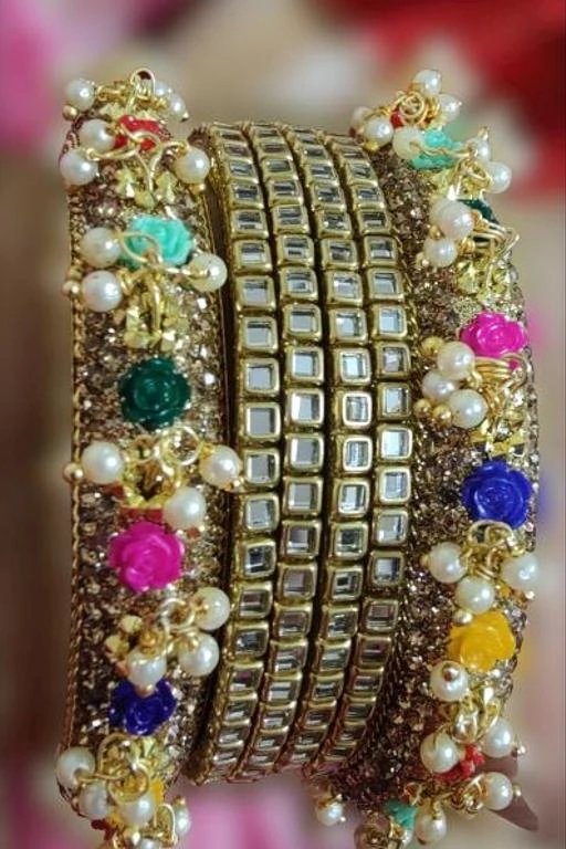 Checkout this latest Bracelet & Bangles
Product Name: *Twinkling Elegant Bracelet & Bangles*
Base Metal: Alloy
Plating: Gold Plated
Stone Type: Kundan
Sizing: Non-Adjustable
Type: Bangle Set
Net Quantity (N): 6
Sizes:2.4, 2.6, 2.8
Country of Origin: India
Easy Returns Available In Case Of Any Issue


SKU: AmkESR33
Supplier Name: PRANJAL AGENCIES

Code: 992-70776564-993

Catalog Name: Twinkling Elegant Bracelet & Bangles
CatalogID_19328434
M05-C11-SC1094