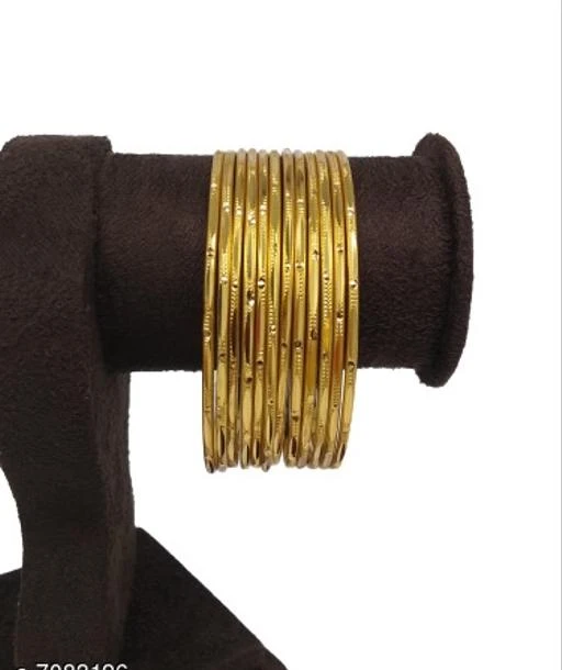 Checkout this latest Bracelet & Bangles
Product Name: *Gold Plated Bangles*
Base Metal: Alloy
Plating: No Plating
Stone Type: American Diamond
Sizing: Non-Adjustable
Type: Bangle Set
Net Quantity (N): 1
Sizes:2.2, 2.6
Country of Origin: India
Easy Returns Available In Case Of Any Issue


SKU: 1201
Supplier Name: SAIYONI

Code: 102-7083126-234

Catalog Name: Allure Beautiful Bracelet & Bangles
CatalogID_1130462
M05-C11-SC1094