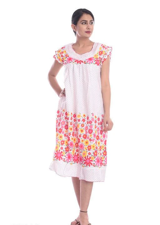 Checkout this latest Nightdress
Product Name: *Trendy Adorable Women Nightdresses*
Fabric: Cotton
Sleeve Length: Short Sleeves
Pattern: Printed
Multipack: 1
Sizes:
L (Bust Size: 40 in, Length Size: 40 in) 
Free Size
Country of Origin: India
Easy Returns Available In Case Of Any Issue


SKU: _DSC0554
Supplier Name: Ona Enterprises

Code: 534-7088779-3921

Catalog Name: Trendy Adorable Women Nightdresses
CatalogID_1131325
M04-C10-SC1044