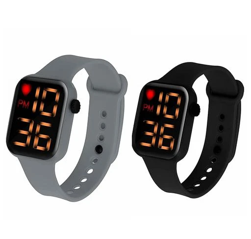 Checkout this latest Watches
Product Name: *HTM New Stylish Kids Square Dial Led Lights Boy's & Girl's Digital Watch BAND For Men Women Combo Pack 2*
Size: Free Size (Dial Diameter Size: 26 mm) 
Brand :- HTM| Watches Suitable for Girls & Boys | Style Code:- Led Watch Boy Stylish | Watch Color:- Multicolor | Band Material:- Rubber | Watch Type:- Digital | Package Include:- 2 x Digital Watches Men Digital Watch Boys Men | Wrist Watch For Unisex | Boys Watch Stylish | Watches Boys Digital Combo | LED Lights Watchs Made of Rubber Strap & Case Dial and Band Watch| Type - Digital | Dial Shape - Square | Quartz - Movement | Big Led Watch Square Watch Digital Girls Watch | Type - Digital , Dial Shape - Square, Quartz - Movement | Japanese Quartz and Japanese Battery Powered & Our watches Comes with Warranty All Product Is Genuinely tested before dispatching | Japanese Quartz and Japanese Battery Powered & Our watches Comes with Warranty
Country of Origin: India
Easy Returns Available In Case Of Any Issue


SKU: BLACK-GREY SQUARE BAND
Supplier Name: High Tech Mart


Catalog Name: Classy Men Watches
CatalogID_19374160
M06-C57-SC1232