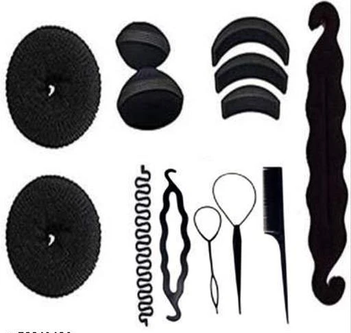Pack Of 5, Hair Puff Maker And Juda Maker Hair Accessories Set – Dilutee  India