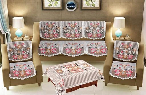  Mebels Joy Sofa Covers 5 Seaters Cotton 4 Seater 40 X 60 Inches  Table