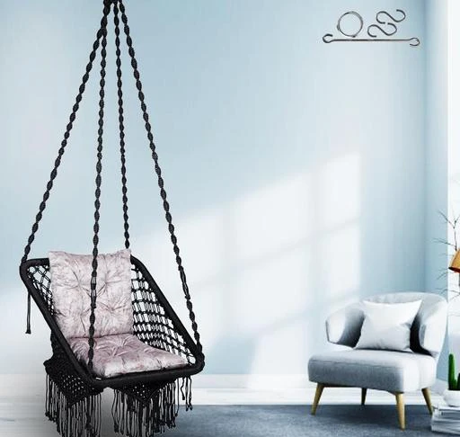 Checkout this latest Hanging Cradle
Product Name: *Premium Square Jhula Swing for Adults & Kids/Swing for Home/Unjal Chair for Adults/ Hammock Swing for Balcony, Indoor & Outdoor/ Hanging Jhula with Free Silver L Cushion & Hanging Accessories-Black*
Cradle Material: Polyester
Product Length: 10 cm
Product Height: 4 cm
Product Breadth: 10 cm
Multipack: 1
Country of Origin: India
Easy Returns Available In Case Of Any Issue


SKU: Premium-SQ-BLK-Silver-L-Cushion
Supplier Name: Patiofy

Code: 4942-71073778-9997

Catalog Name: Elegant Hanging Cradle
CatalogID_19430975
M10-C33-SC2535