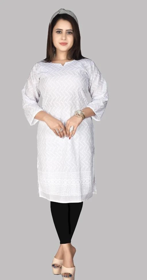 Buy Bhama Couture White Cotton Embroidered Kurti Palazzo Set for Women  Online @ Tata CLiQ