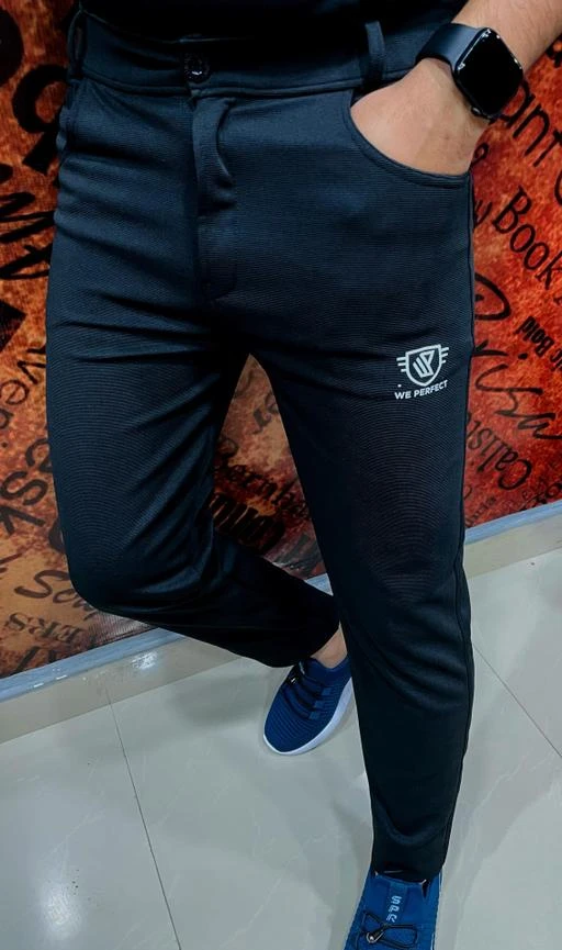 Order Adjustable Belt Lycra Fabric Trouser Pant  Navy Blue  Online From  KapdewalaEngineerMumbai