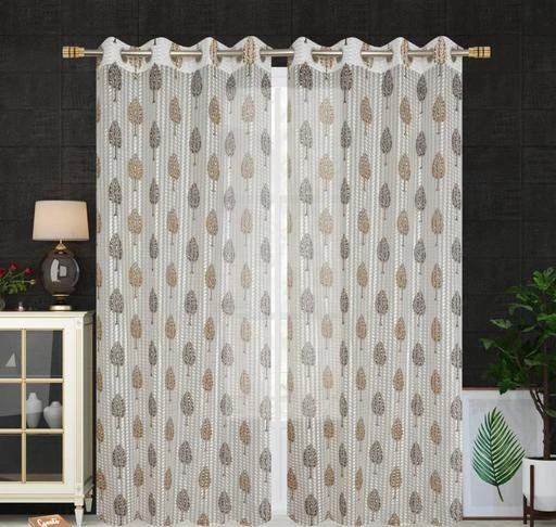 Checkout this latest Curtains & Sheers
Product Name: * Home Sizzling Polyresin Tree Print Tissue Net Premium Curtains with Heavy Tape & Metal Rings Set of 4*
Material: Tissue
Print or Pattern Type: Botanical
Length: Door
Net Quantity (N): 2
Sizes:5 Feet (Length Size: 5 ft, Width Size: 4 ft) 
7 Feet (Length Size: 7 ft, Width Size: 4 ft) 
9 Feet (Length Size: 9 ft, Width Size: 4 ft) 
Home Sizzling curtains are one of the brightest and most elegant set of curtains designed and developed by the Home Sizzling curtain manufacturing brand Home Sizzling, Karnal. These curtains are well designed and contribute greatly to the overall look of your drawing room or living room. These creatively designed elegant curtains are a bright, elegant, durable and requires low maintenance  Country of Origin : India
Country of Origin: India
Easy Returns Available In Case Of Any Issue


SKU: FeswfybD
Supplier Name: Creative Retails

Code: 356-71231571-9991

Catalog Name: Trendy Attractive Curtains & Sheers
CatalogID_19487012
M08-C24-SC1116