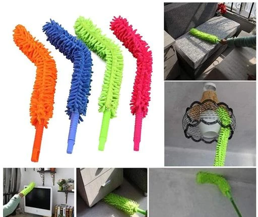 Foldable Microfiber Fan Cleaning Duster Steel Body Flexible Fan