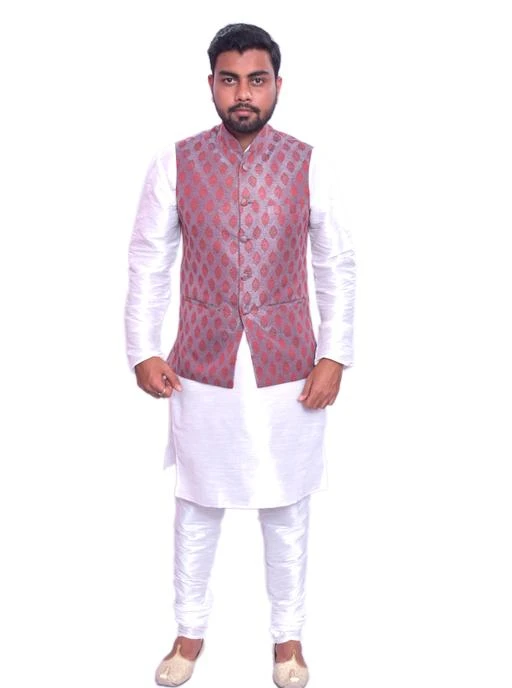 Kurta churidar with on sale waistcoat