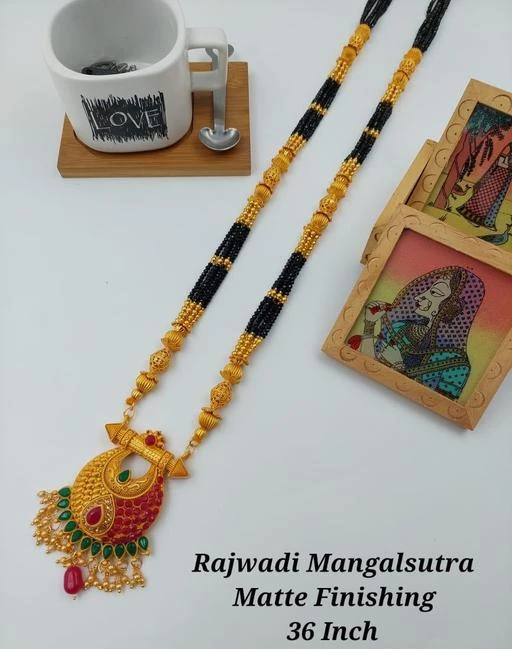 Rajwadi gold hot sale mangalsutra designs