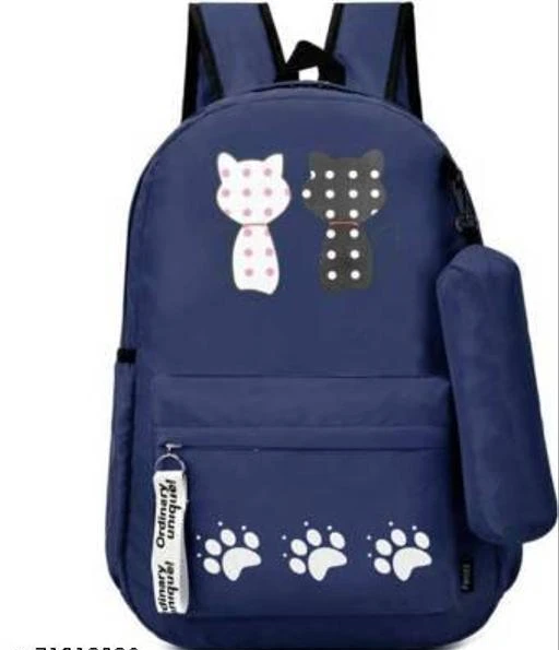 Checkout this latest Backpacks (0-500)
Product Name: *DDBL CAT backpacks*
Material: PU
No. of Compartments: 3
Pattern: Self Design
Type: Shoulder bag
Multipack: 1
Sizes:Free Size (Length Size: 18 in, Width Size: 20 in, Height Size: 4 in) 
A perfect pick for daily use, this Polester Trending Backpack can securely be used to carry mobile phone, cards, cosmetics, ipad, umbrella and other daily essential things in a safe, secure and arranged manner. No matter wherever you are heading to, it can be your companion for every hour of need. • Stylish & Fashionable: This bag is designed for modern fashion-conscious individuals who desire style along with functionality. It is a perfect mid-sized bag to carry all the daily essentials while using it as a fashion daypack, mini travel bag, college backpack etc. • Product Material: It is made using the finest grade Polyester inner fabric to ensure durability at its best. Besides, it has sturdy, non-slip, and comfortable top loop handle as well as adjustable straps at its back to ensure you look cool everywhere - be it shopping, traveling, work or date. . backpacks for college girls stylish, backpacks for school girls, backpacks for women under 200, Hand bags, bags for women, bags for boys school bags, bags for girls college stylish combo, bags for girls school stylish, backpacks for women, womens bag packs, womens bag combo, school bag for kids
Easy Returns Available In Case Of Any Issue


SKU:  DDL BLUE CAT 
Supplier Name: GLAMOURBAGWORLD

Code: 673-71918036-997

Catalog Name: Elegant Classy Women backpacks
CatalogID_19715525
M09-C27-SC5081