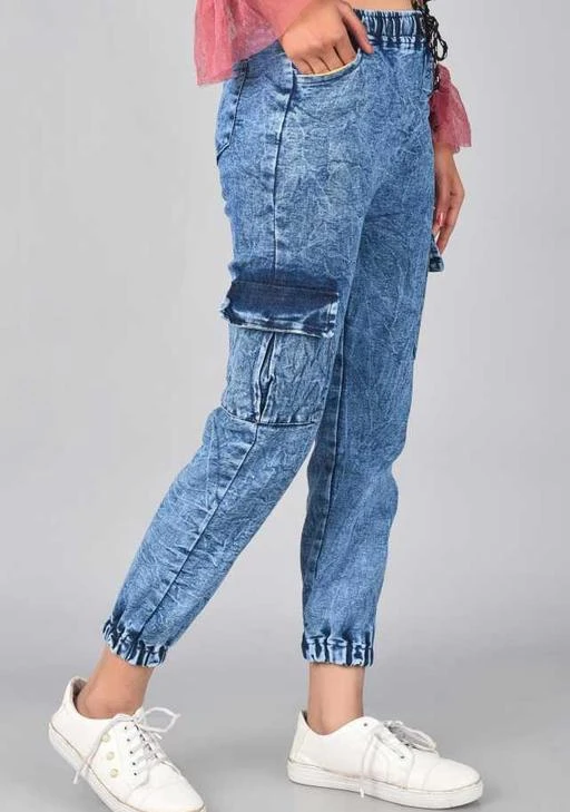  Women Denim Cargo Jeans / Fancy Fashionista Women Jeans