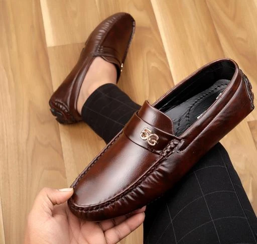 Synthetic loafers store shoes