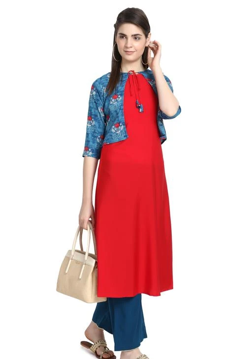 Kurtis for Women Pure Cotton Red Shirt Style Kurta Top and - Etsy Israel