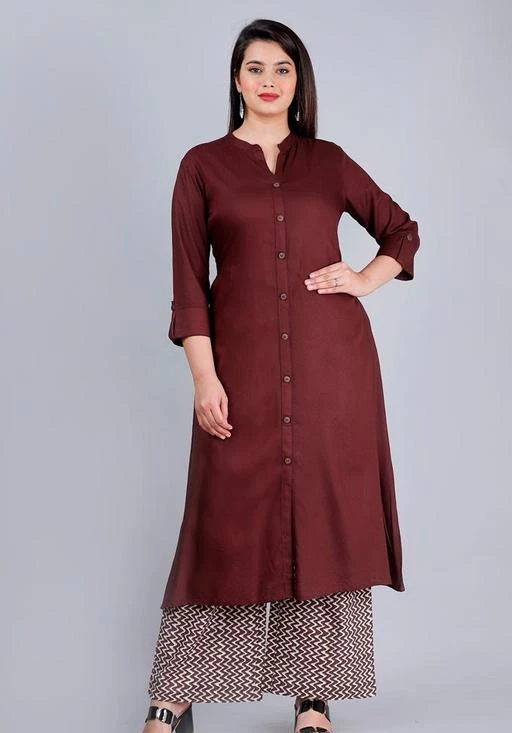 Checkout this latest Kurta Sets
Product Name: *MAUKA Women's Rayon Solid Kurti With Printed Palazzo (Set of 2)*
Kurta Fabric: Rayon
Bottomwear Fabric: Rayon
Fabric: No Dupatta
Sleeve Length: Three-Quarter Sleeves
Set Type: Kurta With Bottomwear
Bottom Type: Palazzos
Pattern: Solid
Net Quantity (N): Single
Sizes:
XS, S, M, L, XL, XXL, XXXL, 4XL (Bust Size: 48 in, Shoulder Size: 17 in, Kurta Waist Size: 46 in, Kurta Hip Size: 51 in, Kurta Length Size: 45 in, Bottom Waist Size: 19 in, Bottom Hip Size: 51 in, Bottom Length Size: 39 in) 
5XL (Bust Size: 50 in, Shoulder Size: 17.5 in, Kurta Waist Size: 48 in, Kurta Hip Size: 53 in, Kurta Length Size: 45 in, Bottom Waist Size: 20 in, Bottom Hip Size: 53 in, Bottom Length Size: 39 in) 
Check out this hot & latest design solid rayon A-line kurta with printed palazzo from MAUKA. This one sided pocket in kurta and palazzo also with show buttons also easy to wear and wash, comfortable for all skin types ready to fit kurta plazzo is a must ethnic wear for both ladies and girls.
Country of Origin: India
Easy Returns Available In Case Of Any Issue


SKU: GT--1152
Supplier Name: ANKHNOOR

Code: 286-72324634-9942

Catalog Name: Charvi Ensemble Women Kurta Sets
CatalogID_19850981
M03-C04-SC1003
.