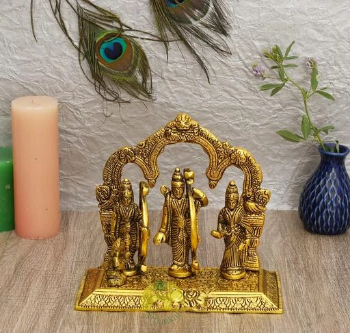 Checkout this latest Idols & figurines
Product Name: *SRIJANKALA Metal Ram Darbar Statue Set for Home Temple Lord Ram Laxman Sita with Hanuman Religious Idol Murti*
Material: Metal
Net Quantity (N): Pack of 1
Product Length: 21 cm
Product Breadth: 12 cm
Product Height: 20 cm
Enlighten your home with this decorative piece having Lord idols made from Metal which reflects the artistic brilliance and adds elegance to your decor. In addition to being an auspicious gift, these idols and figurines can also make a good addition to the house, in terms of home decor.use it to religious worship of god&goddess. That is use and utility items & an ideals gift it to your dear once to pass on your best wishes, that is an ideal gift for having House warming anniversaries, birthday, wedding gifts, return gifts, corporation gifts, religious-gifts & Indian festivals.
Country of Origin: India
Easy Returns Available In Case Of Any Issue


SKU: SRI-MT-ID-8
Supplier Name: ADVIKA CRAFT

Code: 364-72396199-947

Catalog Name: Latest Idols & Figurines
CatalogID_19876439
M08-C25-SC1615