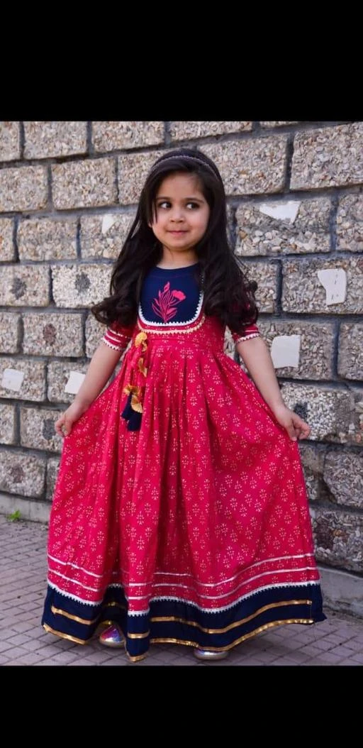 Checkout this latest Ethnic Gowns
Product Name: * KIDS PRETTY CUTE GOWN WITH STYLISH GOTTA WORK *
Fabric: Rayon
Sleeve Length: Three-Quarter Sleeves
Pattern: Lace
Multipack: 2
Sizes: 
3-4 Years (Bust Size: 38 in, Length Size: 38 in) 
5-6 Years (Bust Size: 40 in, Length Size: 40 in) 
7-8 Years (Bust Size: 42 in, Length Size: 42 in) 
9-10 Years (Bust Size: 44 in, Length Size: 44 in) 
Country of Origin: India
Easy Returns Available In Case Of Any Issue



Catalog Name: Stylish Girls Ethnic Gowns
CatalogID_19883436
C61-SC1400
Code: 404-72416917-996