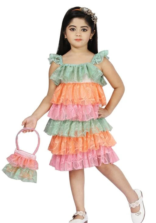 Checkout this latest Frocks & Dresses
Product Name: *Baby Girls Party Wear Dress*
Fabric: Cotton
Sleeve Length: Shoulder Straps
Pattern: Colorblocked
Net Quantity (N): Single
Sizes:
2-3 Years (Bust Size: 26 in, Length Size: 18 in) 
3-4 Years (Bust Size: 27 in, Length Size: 19 in) 
4-5 Years (Bust Size: 29 in, Length Size: 20 in) 
5-6 Years (Bust Size: 30 in, Length Size: 21 in) 
6-7 Years (Bust Size: 31 in, Length Size: 22 in) 
7-8 Years (Bust Size: 32 in, Length Size: 23 in) 
Dress your little girl with this high quality dress From Linotex available with a reasonable & nominal rate.This Cotton based Dress have a variety of colour with Hand bag in hand and can make your girl shine like a star. Size available from 2Years-8Years
Country of Origin: India
Easy Returns Available In Case Of Any Issue


SKU: BF-681
Supplier Name: Elza Enterprise

Code: 354-72496855-999

Catalog Name: Cute Trendy Girls Frocks & Dresses
CatalogID_19903350
M10-C32-SC1141