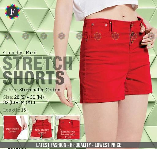 Checkout this latest Shorts
Product Name: *Cotton Stretchable Shorts*
Fabric: Cotton
Pattern: Printed
Net Quantity (N): 1
Sizes: 
28 (Waist Size: 28 in, Length Size: 15 in) 
32 (Waist Size: 32 in, Length Size: 15 in) 
34 (Waist Size: 34 in, Length Size: 15 in) 
Country of Origin: India
Easy Returns Available In Case Of Any Issue


SKU: Cotton_Stretchable_Shorts_RED
Supplier Name: Hi Fashion

Code: 463-7315994-519

Catalog Name: Cotton Stretchable Shorts
CatalogID_1171620
M04-C08-SC1038