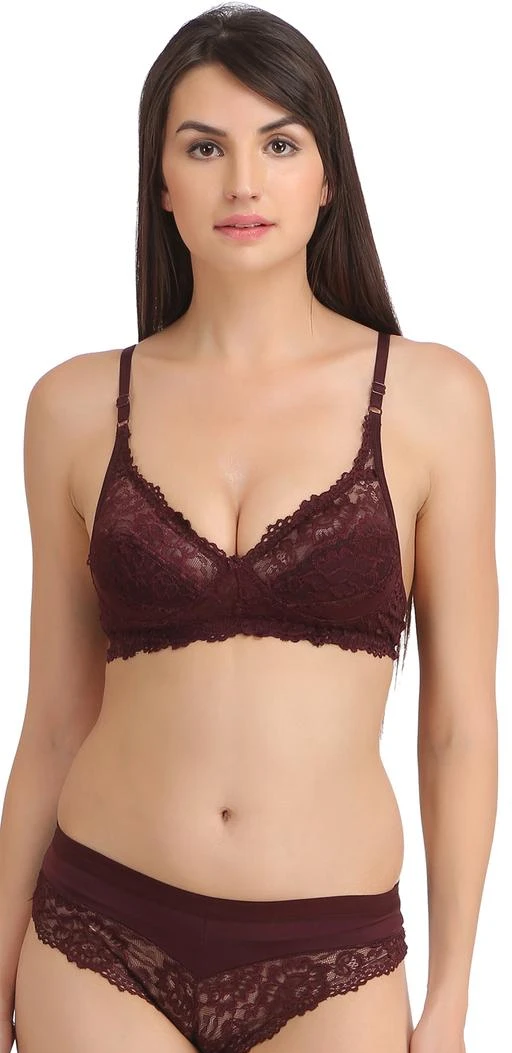 FIMS - Fashion is my style Soft Cotton Blend Bra Panty Set for