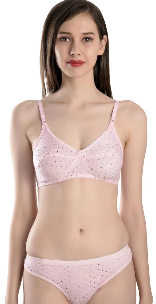  Fims Fashion Is My Style Women Cotton Bra Panty Set For