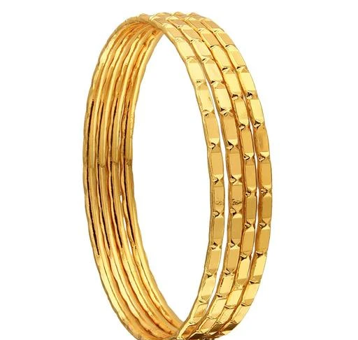 Checkout this latest Bracelet & Bangles
Product Name: *CUTE GOLD One Gram Gold Plated Plain Bangles for Women & Girls*
Base Metal: Copper
Plating: Gold Plated
Stone Type: No Stone
Sizing: Non-Adjustable
Type: Bangle Style
Net Quantity (N): 4
Sizes:2.4, 2.6, 2.8
CUTE GOLD Plain Bangles is made from high quality material and designed with handpicked quality ensuring to not harm your skin. Export Quality Gold look Traditional Ethnic One Gram Gold Plated Designer Plain Bangles for Women & Girls suitable for all Occasions. Stylish and Sleek Design divine jewelry to express your love with a perfect gift for your beloved Women and Girls.
Country of Origin: India
Easy Returns Available In Case Of Any Issue


SKU: zzW5LvoE
Supplier Name: CUTE GOLD

Code: 742-73334374-099

Catalog Name: Twinkling Beautiful Bracelet & Bangles
CatalogID_20202052
M05-C11-SC1094