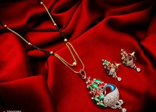 Ladies beautiful alloy on sale mangalsutra