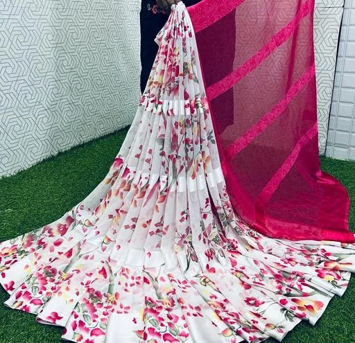 Buy Fancy Fab Printed, Animal Print, Applique, Checkered, Color Block,  Dyed, Ombre, Hand Painted, Woven, Striped Arani Pattu Georgette, Crepe  Green, Black Sarees Online @ Best Price In India | Flipkart.com