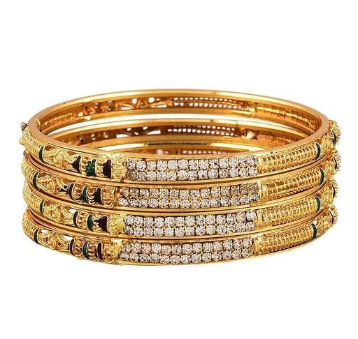 Checkout this latest Bracelet & Bangles
Product Name: *Feminine Glittering Bracelet & Bangles*
Base Metal: Alloy
Plating: Gold Plated
Stone Type: Cubic Zirconia/American Diamond
Sizing: Non-Adjustable
Type: Bangle Style
Multipack: 4
Sizes:2.4, 2.6, 2.8
Country of Origin: India
Easy Returns Available In Case Of Any Issue


SKU: bangles no 2 
Supplier Name: SONI IMITATION JEWELLERY

Code: 681-74089435-995

Catalog Name: Feminine Glittering Bracelet & Bangles
CatalogID_20464198
M05-C11-SC1094