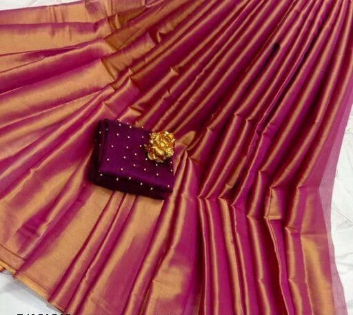 Checkout this latest Sarees
Product Name: *Alisha Voguish Jacquard Sarees With Running Blouse*
Saree Fabric: Jacquard
Blouse: Separate Blouse Piece
Blouse Fabric: Georgette
Pattern: Embellished
Blouse Pattern: Embellished
Net Quantity (N): Single
FANCY SAREE WITH BLOUSE
Sizes: 
Free Size (Saree Length Size: 5.5 m, Blouse Length Size: 0.8 m) 
Country of Origin: India
Easy Returns Available In Case Of Any Issue


SKU: EARODE SAREE RANI PINK
Supplier Name: MS VARZAN

Code: 623-74251565-524

Catalog Name: Alisha Voguish Jacquard Sarees With Running Blouse
CatalogID_20521191
M03-C02-SC1004