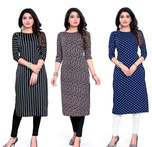Checkout this latest Kurtis
Product Name: *Women's American Crepe A-Line Readymade Kurti*
Fabric: Crepe
Sleeve Length: Three-Quarter Sleeves
Pattern: Solid
Combo of: Combo of 3
Sizes:
S, M, L, XL, XXL
Country of Origin: India
Easy Returns Available In Case Of Any Issue


SKU: BF-CRP-70(Black)-71(Blue)-75
Supplier Name: Bd_Fashion

Code: 665-74253929-997

Catalog Name: Myra Petite Kurtis
CatalogID_20522047
M03-C03-SC1001