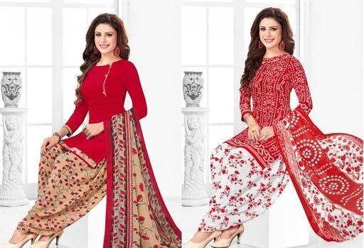 Checkout this latest Suits
Product Name: *Jivika Refined Salwar Suits & Dress Materials*
Top Fabric: Synthetic + Top Length: 2 Meters
Bottom Fabric: Synthetic + Bottom Length: 2.5 Meters
Dupatta Fabric: Synthetic + Dupatta Length: 2.01-2.25
Lining Fabric: Synthetic
Type: Un Stitched
Pattern: Solid
Net Quantity (N): Pack of 2
You are bound to make a powerful fashion statement with this pure cotton dress material. This festive wear suit comes along with unstitched pure cotton bottom and mulmul dupatta. The beautiful suite is uniquely crafted with shown which makes this dress perfect for a woman. Women can buy this suit to wear for their upcoming homely functions, parties, kitties, weekends get-together. Get this unstitched suit stitched into a churidar or salwar suit according to your fit and comfort. Grab this suit now as it's easy to maintain and comfortable to wear all day long. Team it with stylish accessories to make your looks more beautiful. Note: - The actual product may differ slightly in color and design from the one illustrated in the images.
Country of Origin: India
Easy Returns Available In Case Of Any Issue


SKU: RC_1921A-2--1922
Supplier Name: Radha Collection

Code: 055-74435567-0081

Catalog Name: Jivika Refined Salwar Suits & Dress Materials
CatalogID_20588231
M03-C05-SC1002