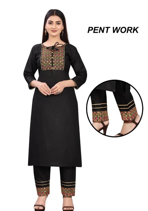 Checkout this latest Kurta Sets
Product Name: *Cotton embroidery kurta set for women and girls *
Kurta Fabric: Cotton
Bottomwear Fabric: Cotton
Fabric: Cotton
Sleeve Length: Three-Quarter Sleeves
Set Type: Kurta With Bottomwear
Bottom Type: Palazzos
Pattern: Solid
Net Quantity (N): Single
Sizes:
S (Bust Size: 36 in, Shoulder Size: 14 in, Kurta Waist Size: 32 in, Kurta Hip Size: 38 in, Kurta Length Size: 43 in) 
M (Bust Size: 38 in, Shoulder Size: 14.5 in, Kurta Waist Size: 34 in, Kurta Hip Size: 40 in, Kurta Length Size: 43 in) 
L (Bust Size: 40 in, Shoulder Size: 15 in, Kurta Waist Size: 36 in, Kurta Hip Size: 42 in, Kurta Length Size: 43 in) 
XL (Bust Size: 42 in, Shoulder Size: 15.5 in, Kurta Waist Size: 38 in, Kurta Hip Size: 44 in, Kurta Length Size: 43 in) 
XXL (Bust Size: 44 in, Shoulder Size: 16 in, Kurta Waist Size: 40 in, Kurta Hip Size: 46 in, Kurta Length Size: 43 in) 
This beautiful Product from the house of Parakashtha kurti. will helps you maintain an elegant look all year long.This kurta pant set made from Cotton. Parakashtha Kurti today is the most loved ethnic wear brand in the India.Parakashtha Kurti is one fashion destination that brings together all styles of women's wear clothing at one place, giving you a wider selection of trending styles. Parakashtha Kurti designers are always on the go to add new styles acceptable to the modern Indian woman. Country of Origin: India
Country of Origin: India
Easy Returns Available In Case Of Any Issue


SKU: BF-31
Supplier Name: Bhakti_Fashion.

Code: 344-74525355-996

Catalog Name: Chitrarekha Fabulous Women Kurta Sets
CatalogID_20617460
M03-C04-SC1003