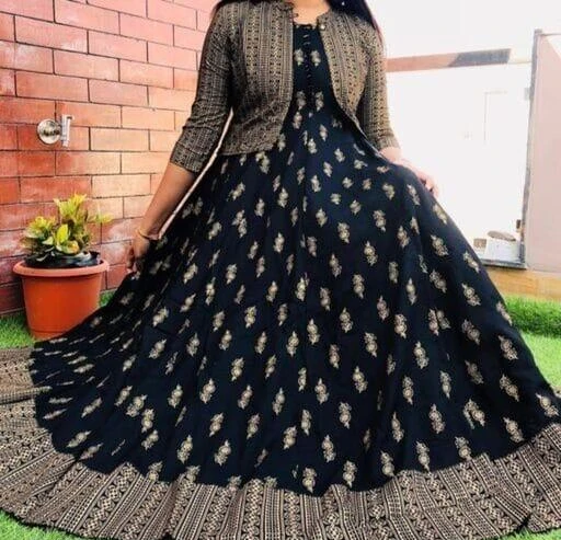 Black deals anarkali kurtis