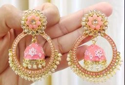 YU Fashions Star Drop Pearl Rhinestone Chain Unbalanced Unique Korean  Earrings Pair