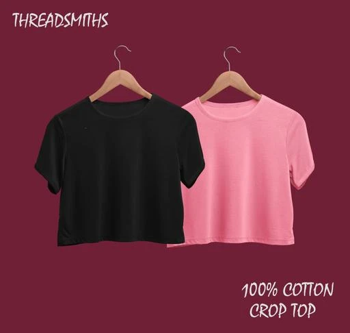Checkout this latest Tops & Tunics
Product Name: *TRENDY CROP TOP FOR WOMEN*
Fabric: Cotton
Sleeve Length: Short Sleeves
Pattern: Solid
Net Quantity (N): 2
Sizes:
S (Bust Size: 34 in, Length Size: 18 in) 
M (Bust Size: 36 in, Length Size: 19 in) 
L (Bust Size: 38 in, Length Size: 19 in) 
XL (Bust Size: 40 in, Length Size: 20 in) 
XXL (Bust Size: 42 in, Length Size: 20 in) 
r crop top,crop top skirt for women latest design,crop top skirt,plazzo with crop top set,crop top sweater for women,crop top set,s crop top,crop top traditional for women,crop top t shirts for women,crop top tshirt for women stylish,crop top tshirt,crop top traditional,t crop tops for women,t crop top,crop top under 200,crop top under 300,crop top under 150
Country of Origin: India
Easy Returns Available In Case Of Any Issue


SKU: black_pink
Supplier Name: THREADSMITHS

Code: 163-74650173-995

Catalog Name: Trendy Feminine Women Tops & Tunics
CatalogID_20658740
M04-C07-SC1020