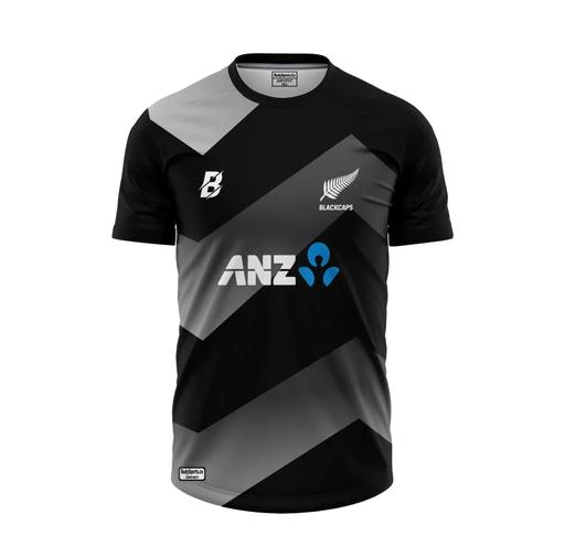 Printed Dry Fit New Zealand Football Jersey, Large