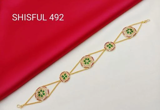 Checkout this latest Maangtika
Product Name: *TRADITIONAL RAJWADI MATHA PATTI*
Base Metal: Brass
Plating: Gold Plated
Stone Type: No Stone
Type: Matha Patti
Multipack: 1
Sizes: Free Size
RURU TRENDY FASHION JEWELLERY PRESENTS Length of Mang Tikka is 21 cms. Width is 4 cms The Maang Tikka is an integral part of an Indian bride's ensemble.add a touch of exceptional grace and charm to your personality through this metal alloy maang tikka embellished with stone.
Easy Returns Available In Case Of Any Issue


SKU: SHISFUL492G
Supplier Name: RURU TRENDY FASHION JEWELLERY

Code: 881-75041675-994

Catalog Name: Sizzling Fancy Maangtika
CatalogID_20791484
M05-C11-SC1100