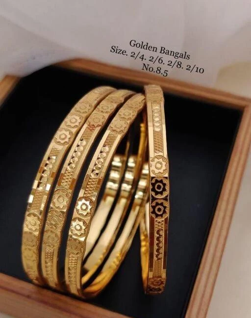 Checkout this latest Bracelet & Bangles
Product Name: *Twinkling Fancy Bracelet & Bangles*
Base Metal: Alloy
Plating: 1Gram Gold
Stone Type: No Stone
Sizing: Non-Adjustable
Type: Bangle Style
Net Quantity (N): 4
Sizes:2.2, 2.4, 2.6, 2.8, 2.10
Country of Origin: India
Easy Returns Available In Case Of Any Issue


SKU: BUTTY
Supplier Name: RINAZ JEWELX

Code: 871-75102234-996

Catalog Name: Elite Fancy Bracelet & Bangles
CatalogID_20810577
M05-C11-SC1094