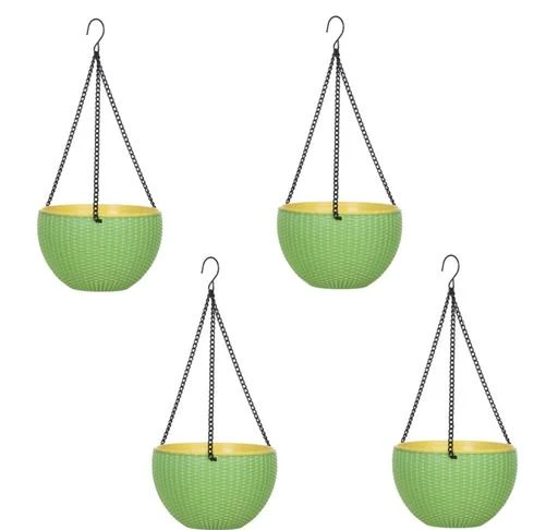 Checkout this latest Hanging Planters
Product Name: *AASHU 8.5 Inch self Watering Hanging Flower pots for Balcony and Planter pots Hanging with Chain Plant Container Set  (Pack of 4, Plastic, Metal)*
Easy Returns Available In Case Of Any Issue


SKU:  KNIT WOODY-220 green-4
Supplier Name: QUALITY GOODS

Code: 087-75185672-0011

Catalog Name: Graceful Hanging Planter
CatalogID_20838978
M08-C26-SC2450