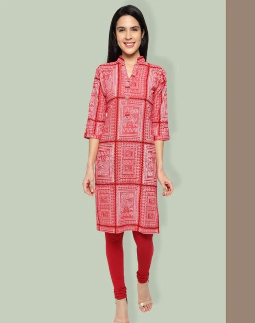 Checkout this latest Kurtis
Product Name: *Trendy cotton printed straight kurti for women*
Fabric: Cotton
Sleeve Length: Three-Quarter Sleeves
Pattern: Printed
Combo of: Single
Sizes:
M (Bust Size: 38 in) 
L (Bust Size: 40 in) 
XL (Bust Size: 42 in) 
XXL (Bust Size: 44 in) 
This kurta is made of cotton fabrice in india, available in 4 different colors. refresh your wardrobe with this trendy kurta and complete your look .
Country of Origin: India
Easy Returns Available In Case Of Any Issue


SKU: PRINTED RED_COLLAR
Supplier Name: NEHA ENTERPRISES

Code: 692-75386115-998

Catalog Name: Trendy Drishya Kurtis
CatalogID_20904632
M03-C03-SC1001